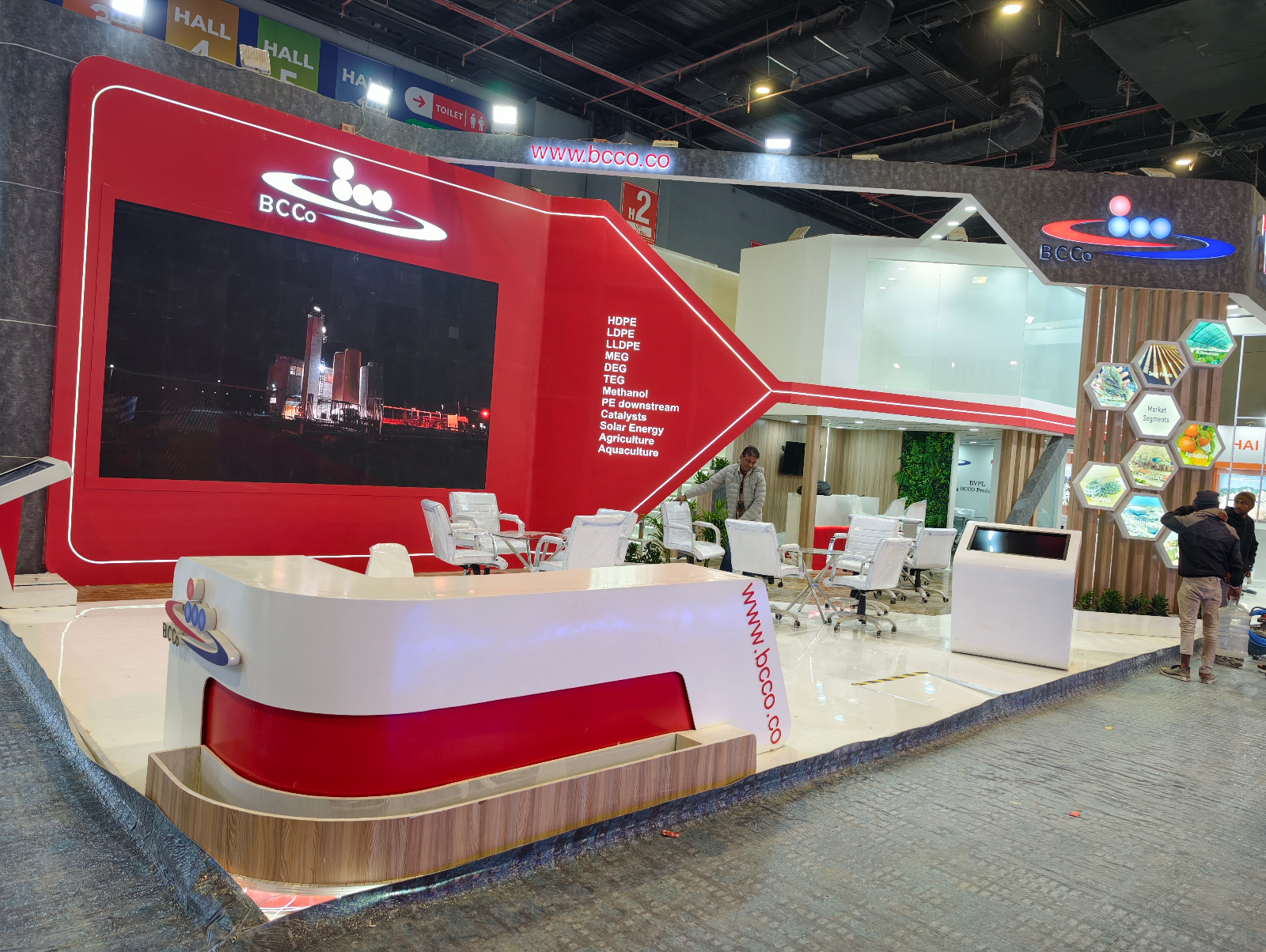 Premium exhibition pavilion at Plastindia 2026
