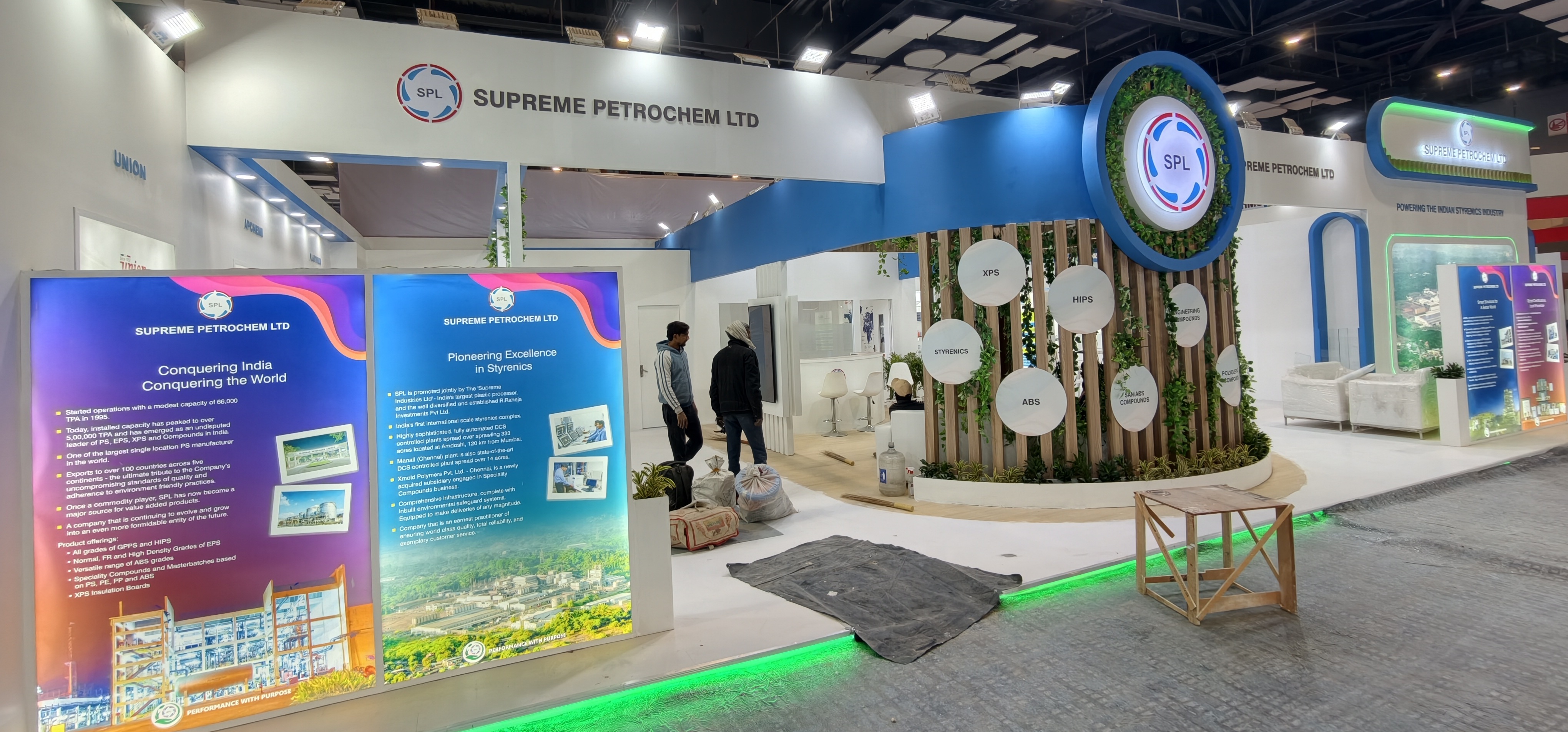 Exhibition booth portfolio background