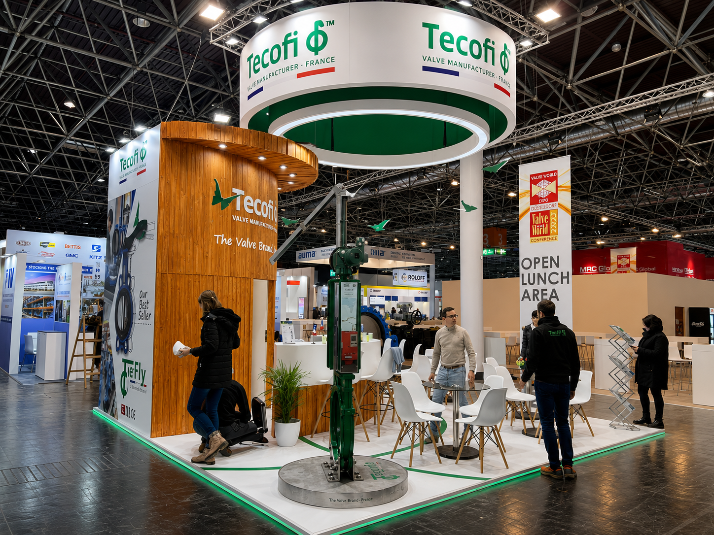 Custom exhibition booth display