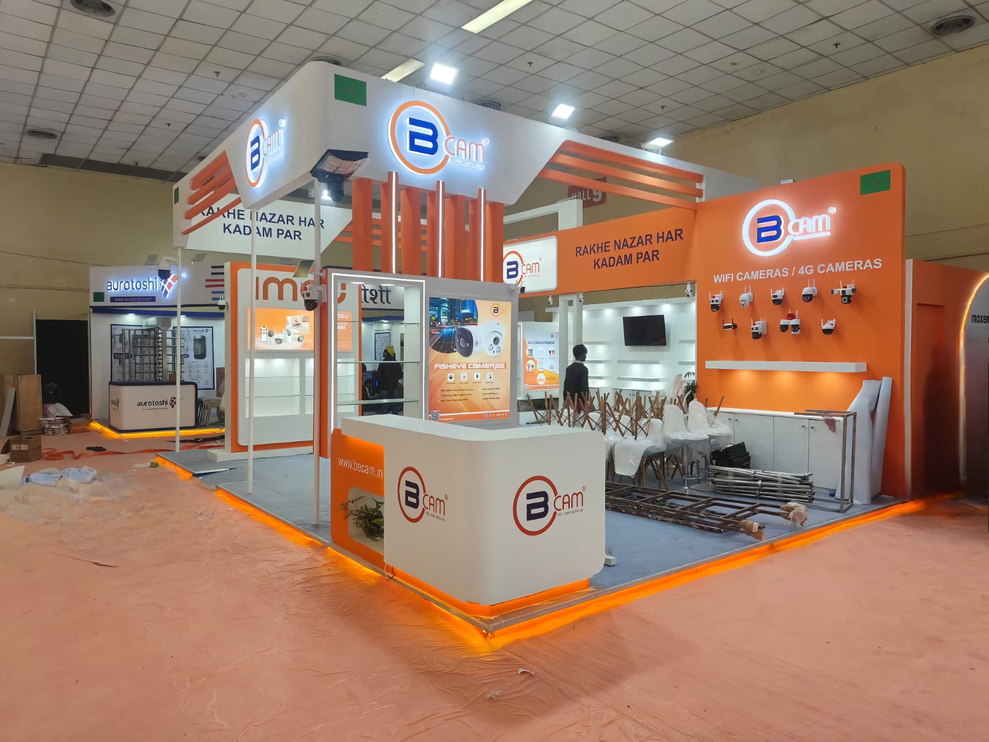 International exhibition support